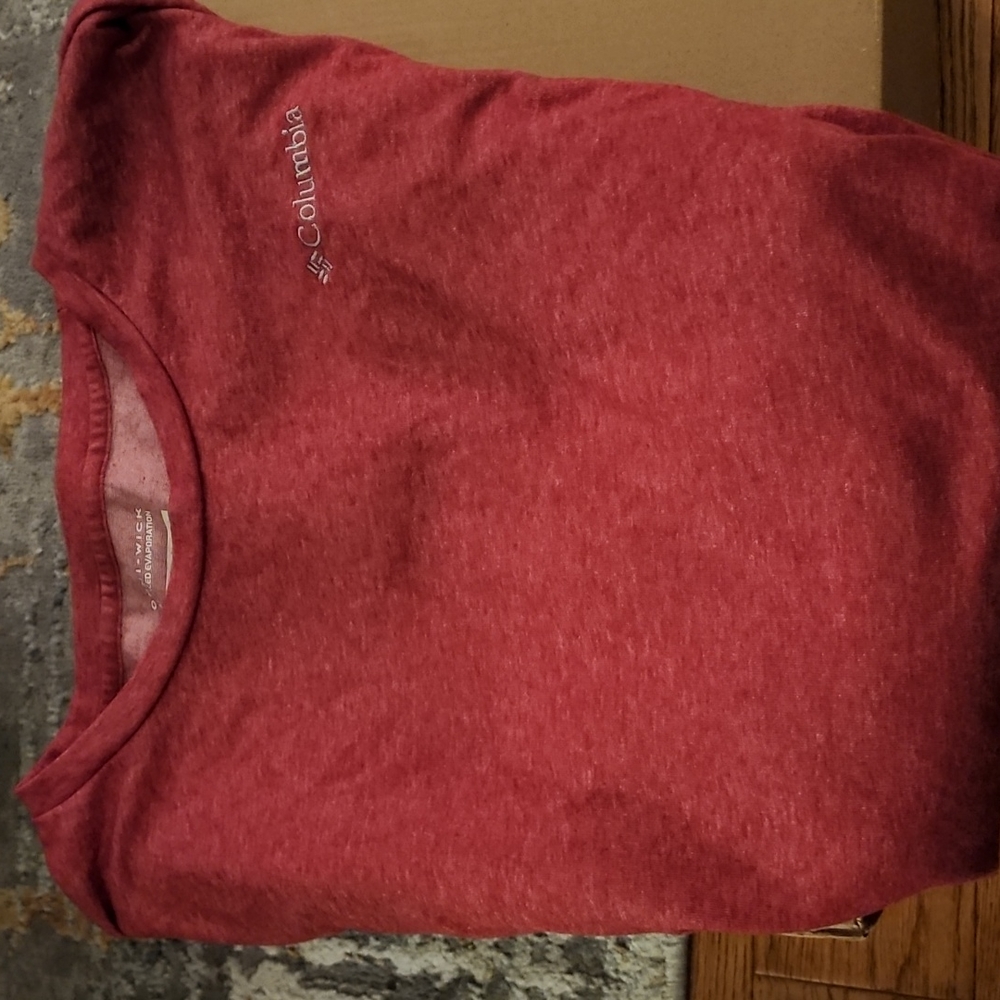 Columbia dry fit T Shirt, 4XL, Red, New without tags